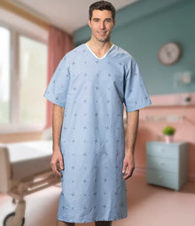 Jaquette de patient bleue