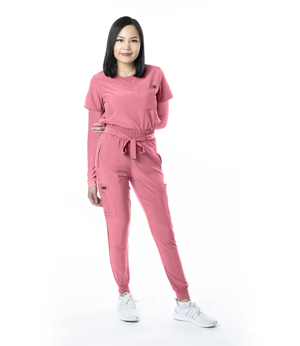 Pantalon Jogger Fubu 62-6200 Rose du désert XXS